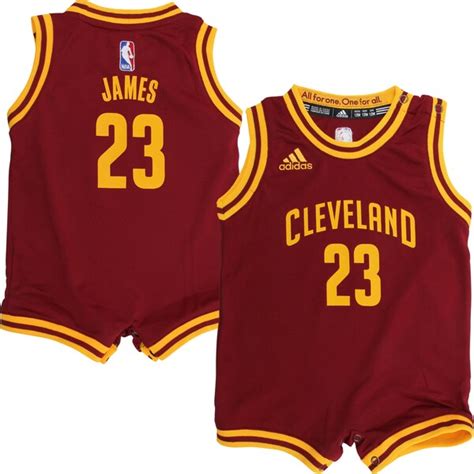 infant cleveland cavaliers lebron james adidas wine replica jersey romper|adidas Cleveland Cavaliers Newborn & Infant Wine/Gold Fan Replica .